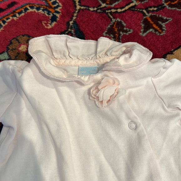 Soft Edgehill Collection 3 Month Baby Girl Footie Pajamas - Picture 2 of 3